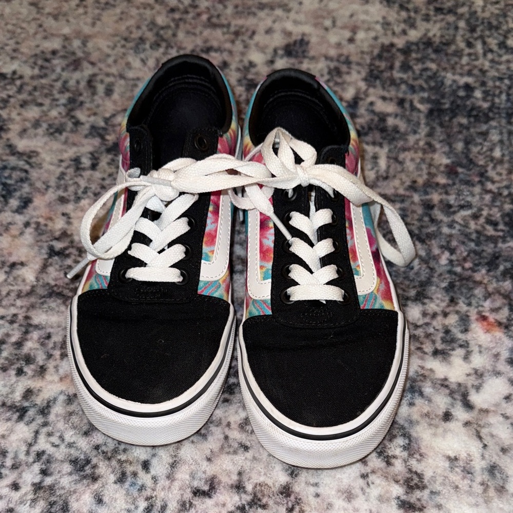 Vans Women's Black and Multicolor Sneakers